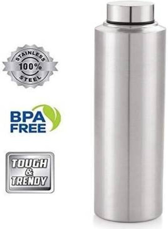 STEEPLE 1000ml Stainless Steel Water Bottle, Fridge Water Bottle Set 1Litre (4) - Image 3